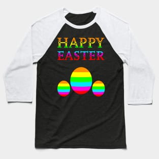 Rainbow Easter Eggs Baseball T-Shirt